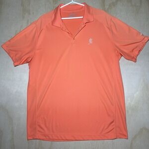 Nike Golf Tour Performance Polo Dri-fit X-Large Orange/peach Color